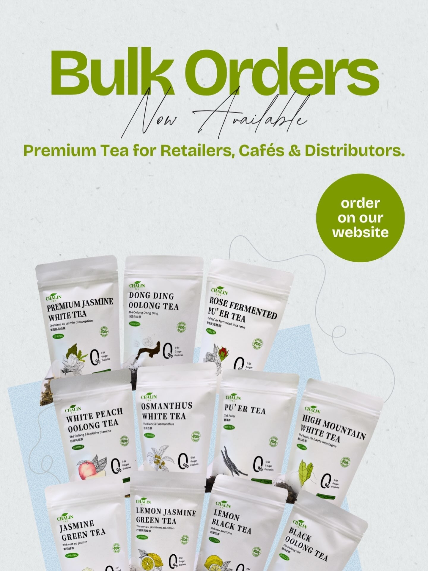 Wholesale Tea Bags — Bulk Orders | Chin-tea Studio