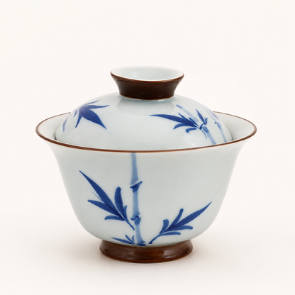 Artisan Ceramic Gaiwan - Bamboo collection