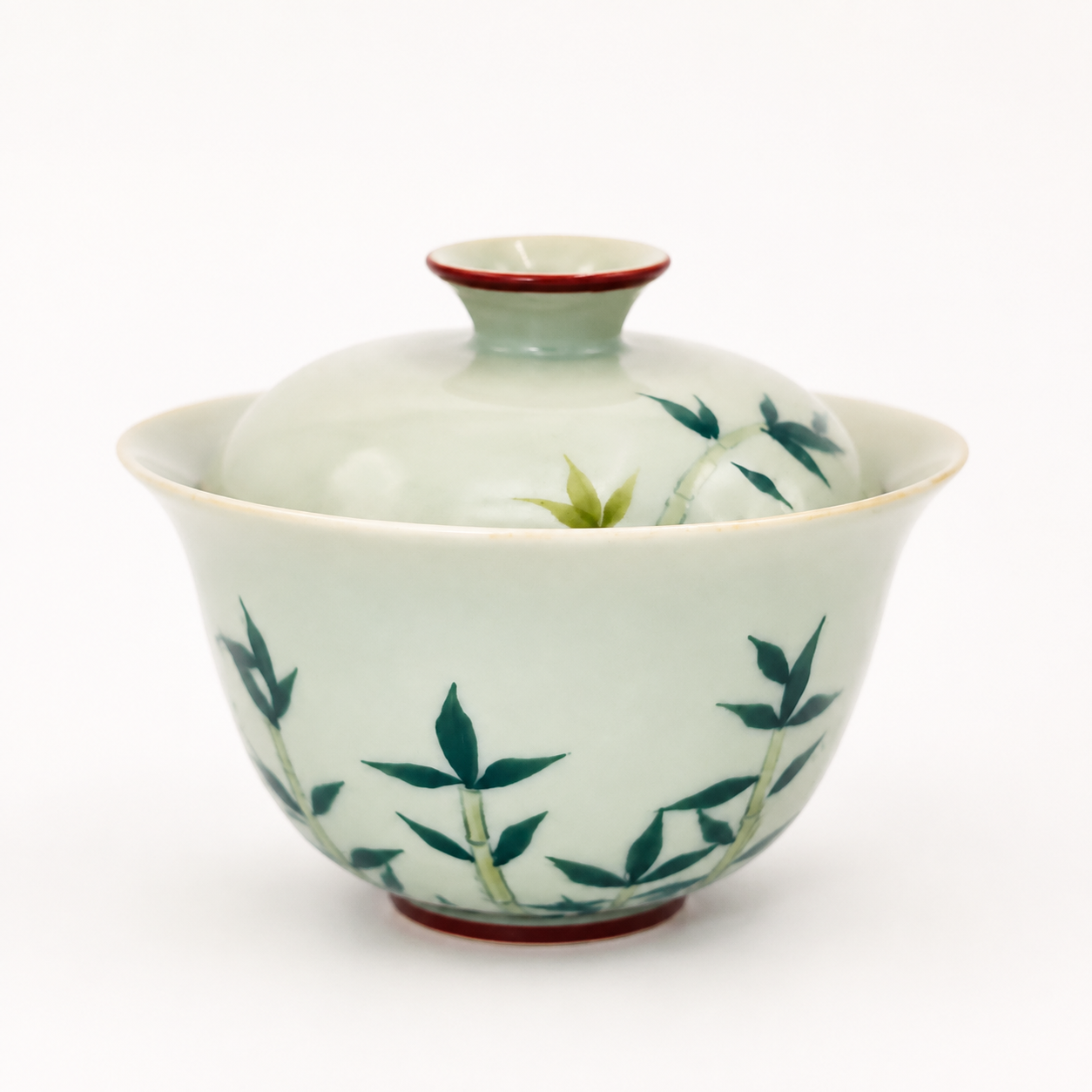 Artisan Ceramic Gaiwan - Bamboo collection