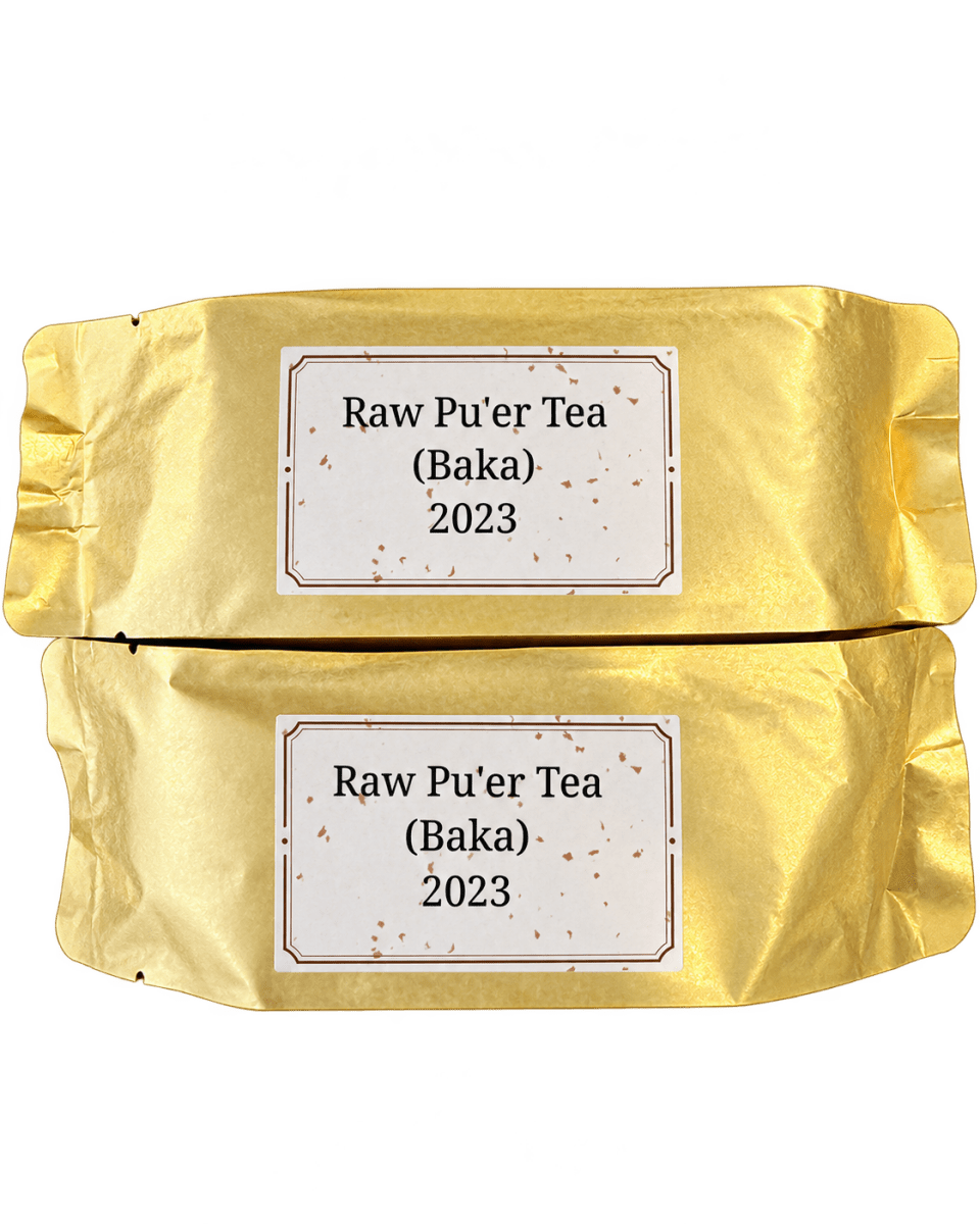 2023 Baka Raw Pu'er Tea cake — fresh sheng pu'er from Yunnan, China