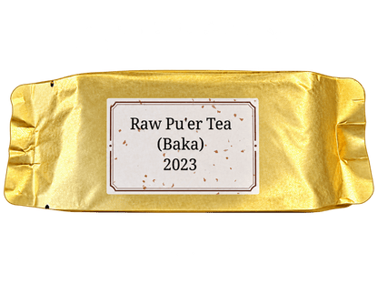 2023 Baka Raw Pu'er Tea cake — fresh sheng pu'er from Yunnan, China