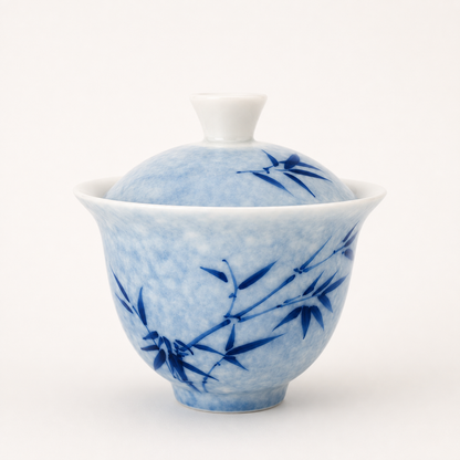 Artisan Ceramic Gaiwan - Bamboo collection