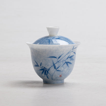 Artisan Ceramic Gaiwan - Bamboo collection