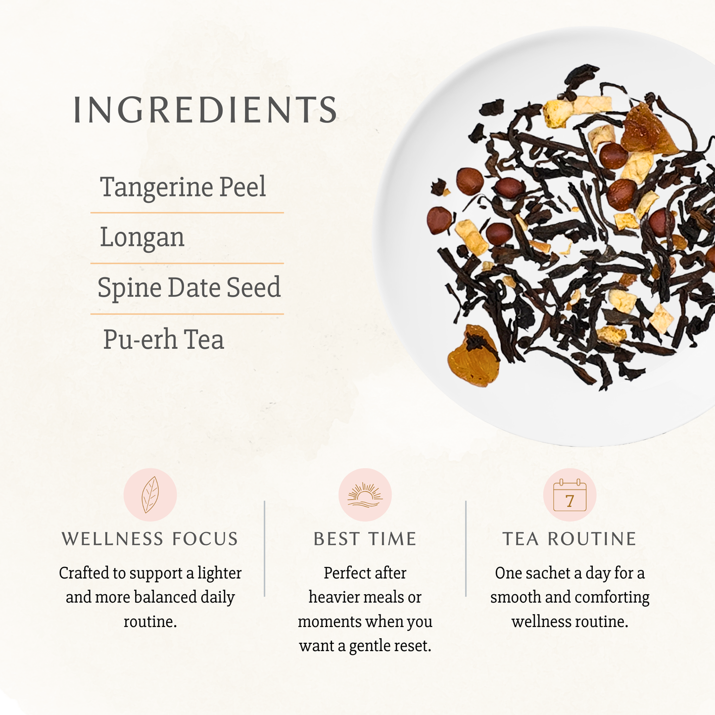 Tangerine Longan Jujube Pu-erh Tea | Wellness Tea