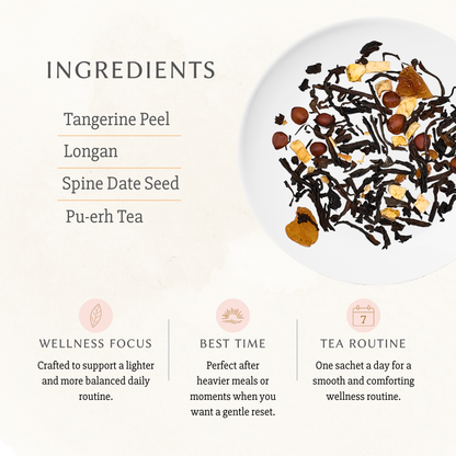 Tangerine Longan Jujube Pu-erh Tea | Wellness Tea