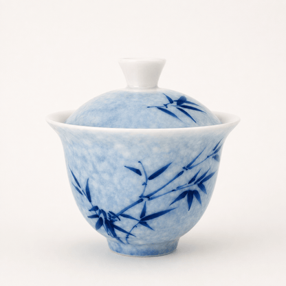 Bamboo ceramic gaiwan