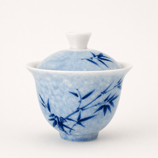 Bamboo ceramic gaiwan