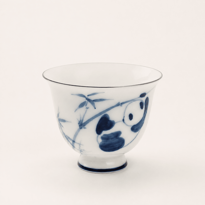 Chinese panda gaiwan cup