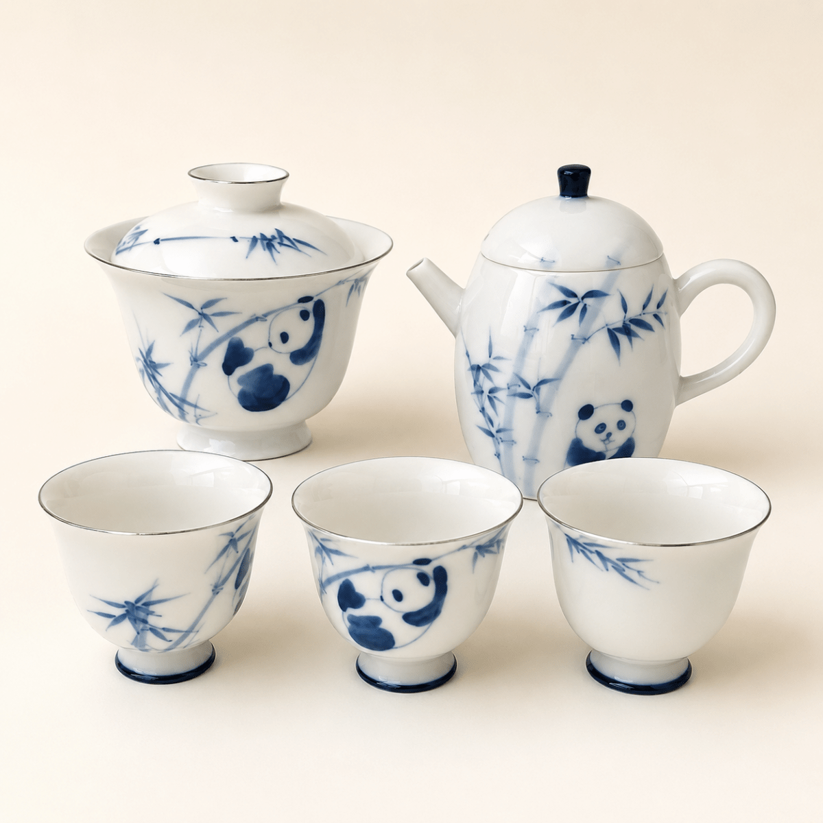 Panda gaiwan cup