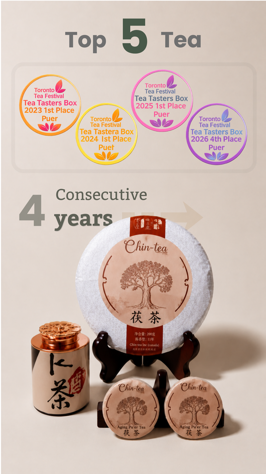 Award-Winning Fermented Pu'er Tea (8g Tea Cake) | Chin-Tea Signature Collection