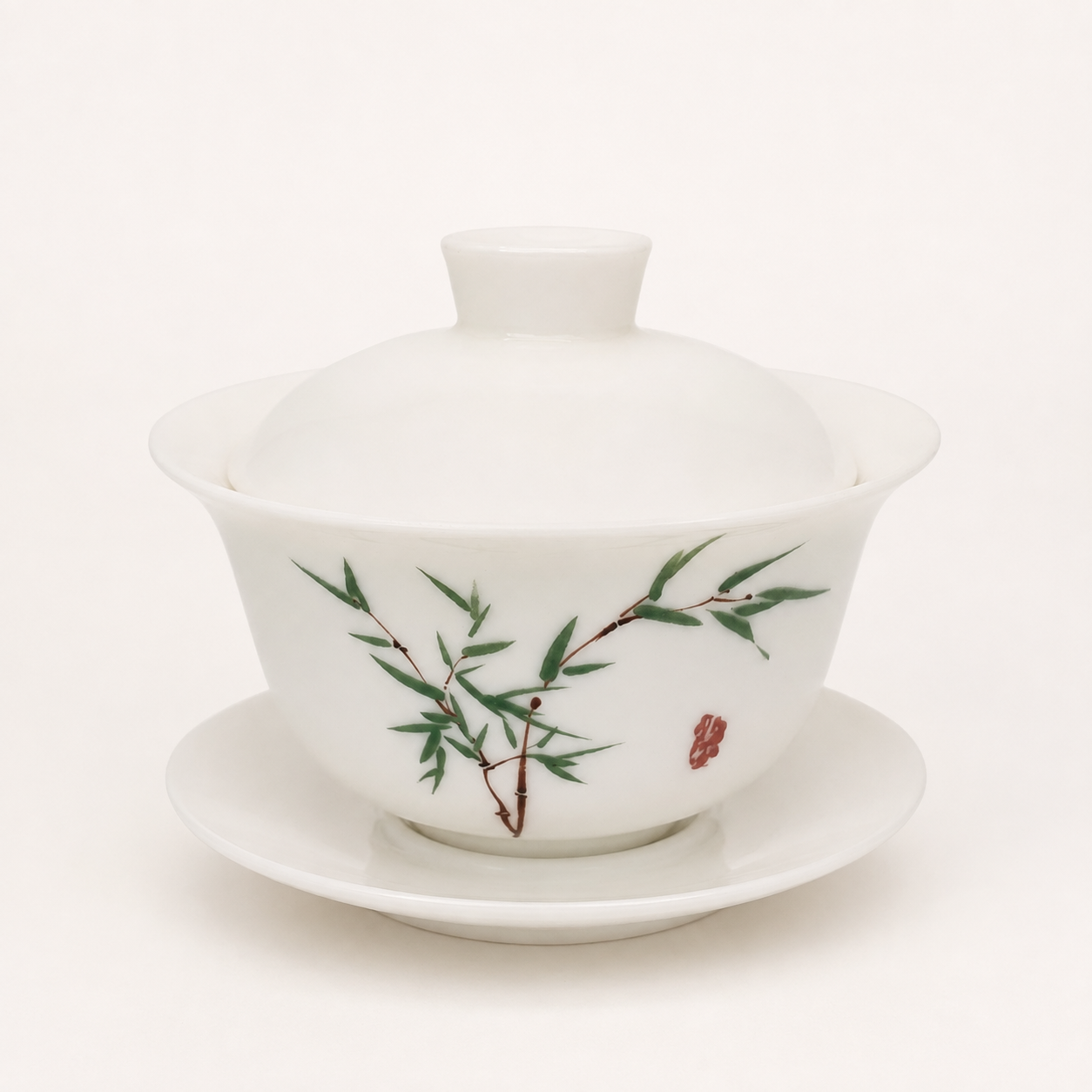 Artisan Ceramic Gaiwan - Bamboo collection