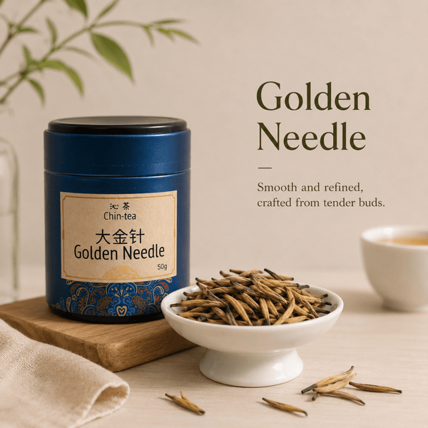 Golden Needle Black Tea loose leaf from Yunnan China