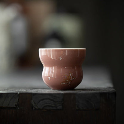 Premium Traditional Chinese Ceramic Gaiwan- Pink - Chin-tea Studio