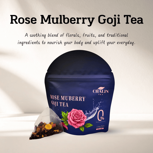 Rose Mulberry Goji Tea | Nourishing Wellness Tea - Chin-tea Studio