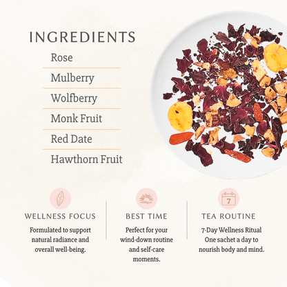Rose Mulberry Goji Tea | Nourishing Wellness Tea - Chin-tea Studio