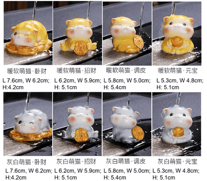 Traditional Chinese Tea Pet | Color-Changing Cat Tea Pet - Chin-tea Studio
