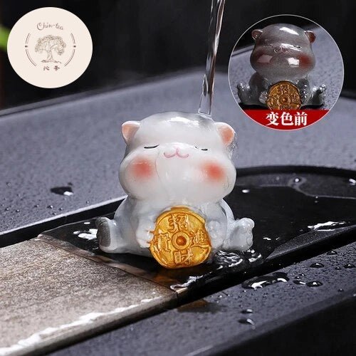 Traditional Chinese Tea Pet | Color-Changing Cat Tea Pet - Chin-tea Studio
