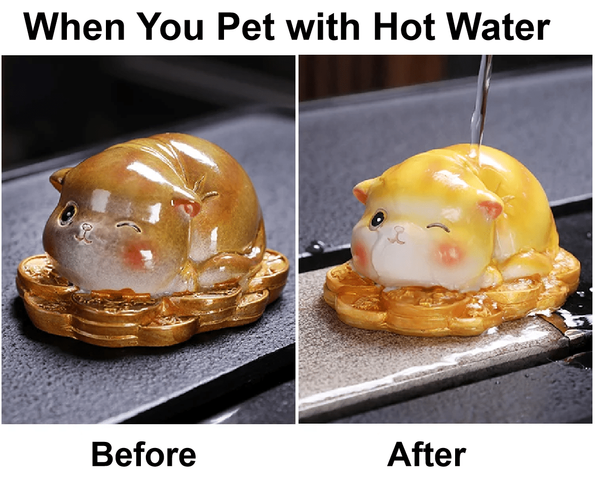 Traditional Chinese Tea Pet | Color-Changing Cat Tea Pet - Chin-tea Studio