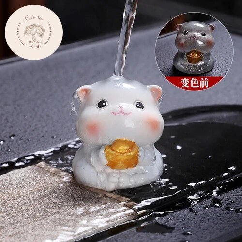 Traditional Chinese Tea Pet | Color-Changing Cat Tea Pet - Chin-tea Studio