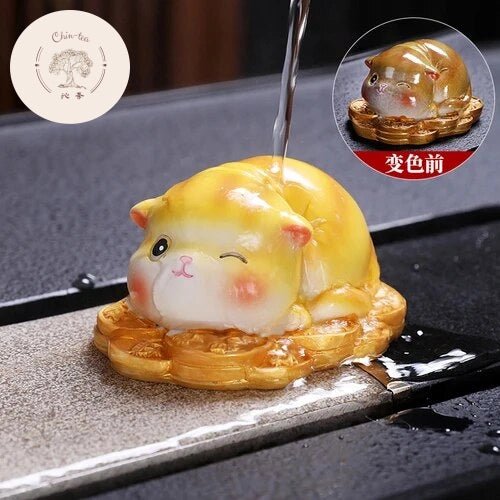 Traditional Chinese Tea Pet | Color-Changing Cat Tea Pet - Chin-tea Studio